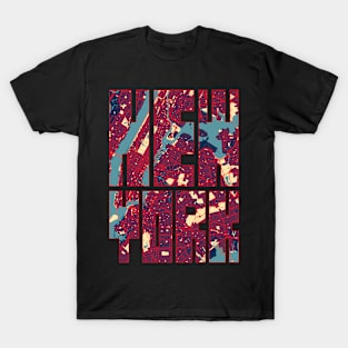 New York City, USA Map Typography - Hope T-Shirt